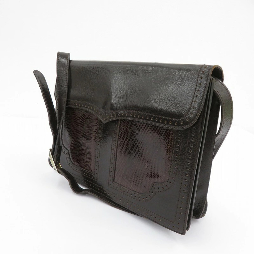 Saint Laurent Yves Medallion Shoulder Bag Brown